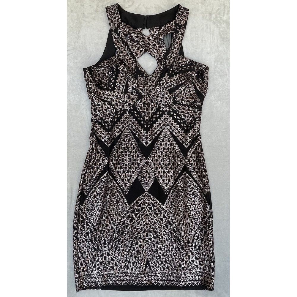 Midnight Doll‎ Dress Juniors Size 3 Black Pink Glitter Whimsigoth Cocktail Event